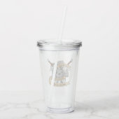 Ontwerp van de Fighter Dice Acryl Drinkbeker (Achterkant)