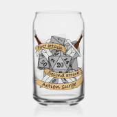 Ontwerp van de Fighter Dice Blikvorm Glas (Achterkant)