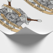 Ontwerp van de Fighter Dice Cadeaupapier (Hoek)