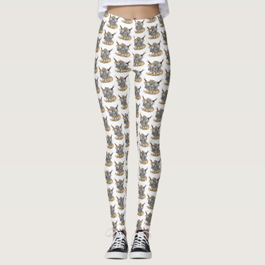 Ontwerp van de Fighter Dice Leggings (Voorkant)