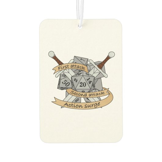 Ontwerp van de Fighter Dice Luchtverfrisser (Achterkant)