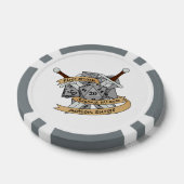 Ontwerp van de Fighter Dice Poker Chips (Enkel)