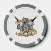 Ontwerp van de Fighter Dice Poker Chips (Achterkant)