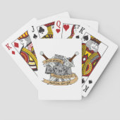 Ontwerp van de Fighter Dice Pokerkaarten (Achterkant)