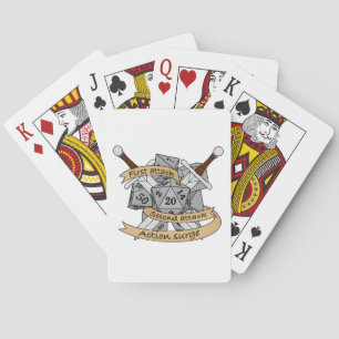 Ontwerp van de Fighter Dice Pokerkaarten
