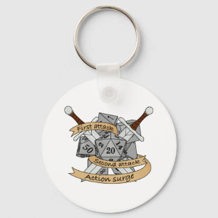 Ontwerp van de Fighter Dice Sleutelhanger