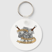 Ontwerp van de Fighter Dice Sleutelhanger (Achterkant)