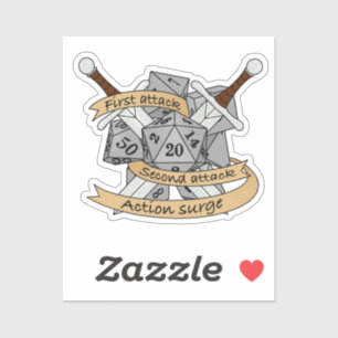 Ontwerp van de Fighter Dice Sticker