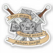 Ontwerp van de Fighter Dice Sticker (Voorkant)