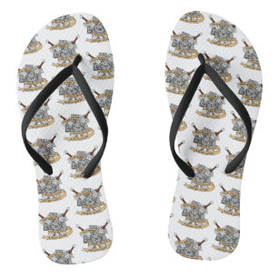 Ontwerp van de Fighter Dice Teenslippers