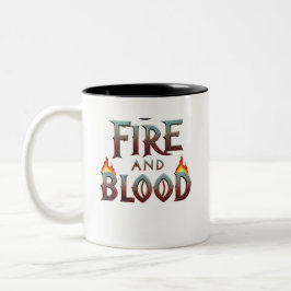 Ontwerp van de "Fire and Blood" cup Tweekleurige Koffiemok