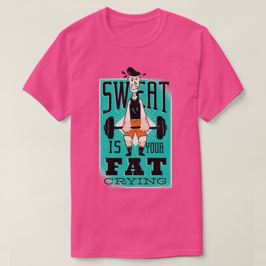 ontwerp van de fitness - humor t-shirt (Design voorkant)
