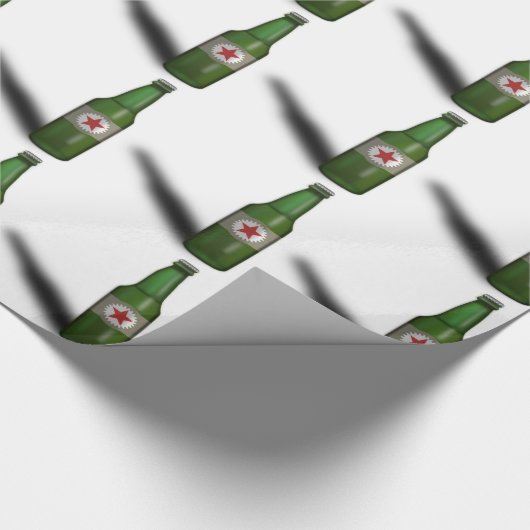 Ontwerp van de fles met kool bier cadeaupapier (Hoek)