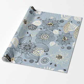 Ontwerp van de Floral herfst Cadeaupapier