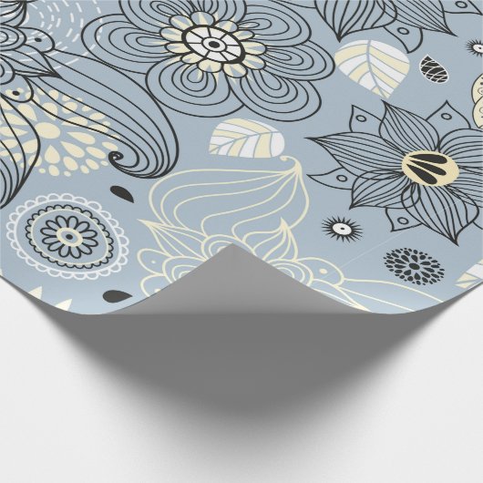 Ontwerp van de Floral herfst Cadeaupapier (Hoek)