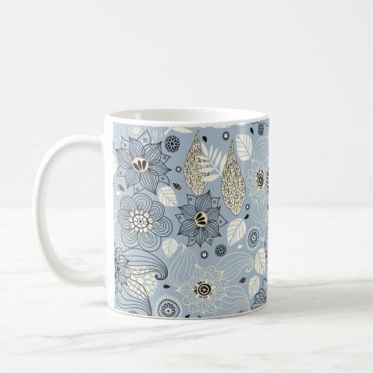 Ontwerp van de Floral herfst Koffiemok (Links)