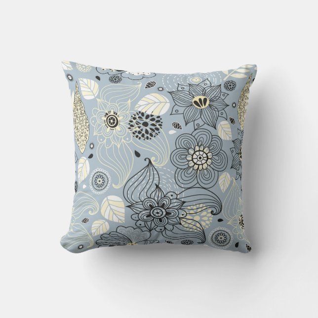 Ontwerp van de Floral herfst Kussen (Voorkant)