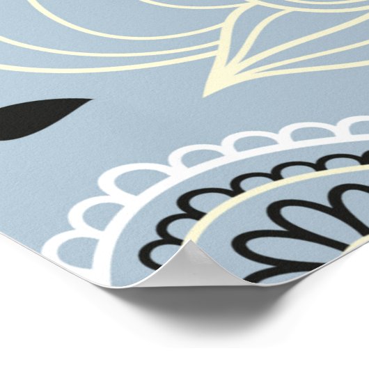 Ontwerp van de Floral herfst Poster (Hoek)