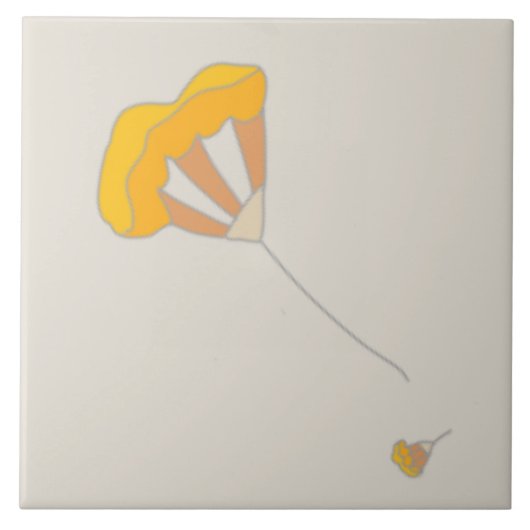 Ontwerp van de Floral-samenstelling Tegeltje (Voorkant)