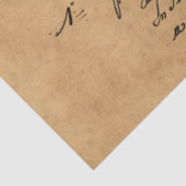 Ontwerp van de Franse handschrift- en rode rozenre Tissuepapier (Detail)