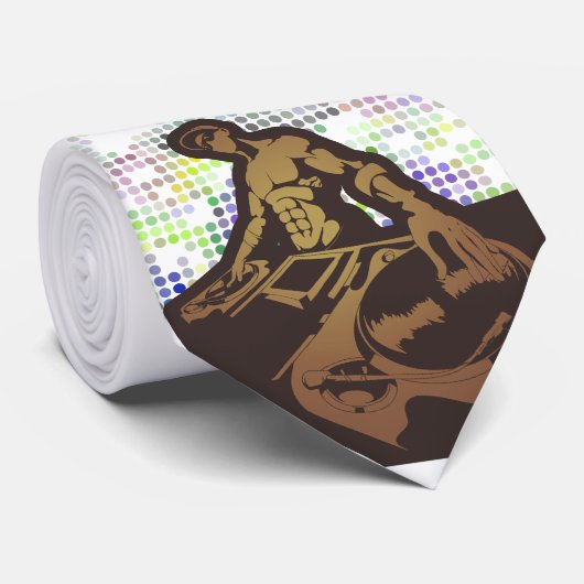 ontwerp van de funky Dejay-vector Stropdas (Opgerold)