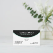 Ontwerp van de gezondheidszorg visitekaartje (Staand voorkant)