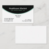 Ontwerp van de gezondheidszorg visitekaartje (Voorkant / Achterkant)