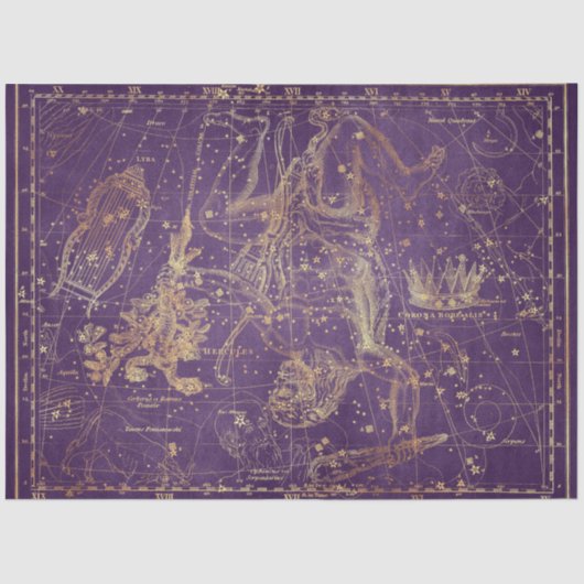 Ontwerp van de Gold Star-kaart 9 Tissuepapier (Voorkant)