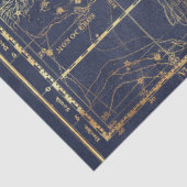 Ontwerp van de Gold Star-kaartreeks 17 Tissuepapier (Detail)