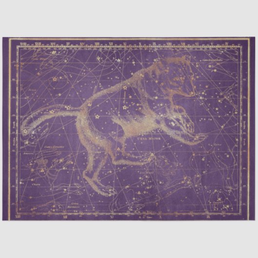 Ontwerp van de Gold Star Map 7 Tissuepapier (Voorkant)