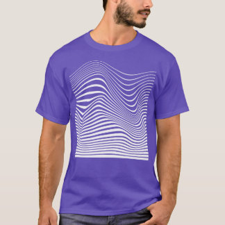 ontwerp van de golflijnen t-shirt