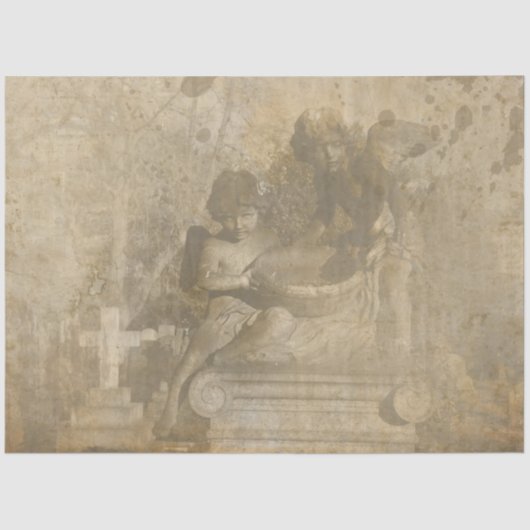 Ontwerp van de Gothic Angel-reeks 6 Tissuepapier (Voorkant)