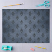 Ontwerp van de Gothic Blue Damask-reeks 7 Tissuepapier (Craft)
