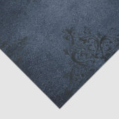 Ontwerp van de Gothic Blue Damask-reeks 8 Tissuepapier (Detail)