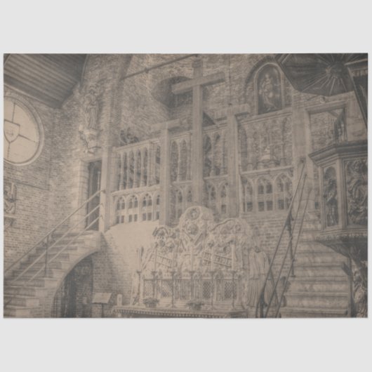 Ontwerp van de Gothic Castle-reeks 3 Tissuepapier (Voorkant)