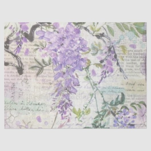 Ontwerp van de grafische Lila reeks Shabby 8 Tissuepapier (Voorkant)