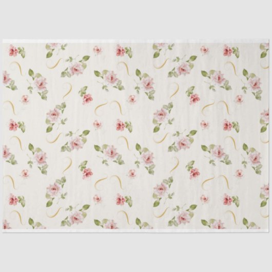 Ontwerp van de grafische schrijfserie Shabby Chic  Tissuepapier (Voorkant)