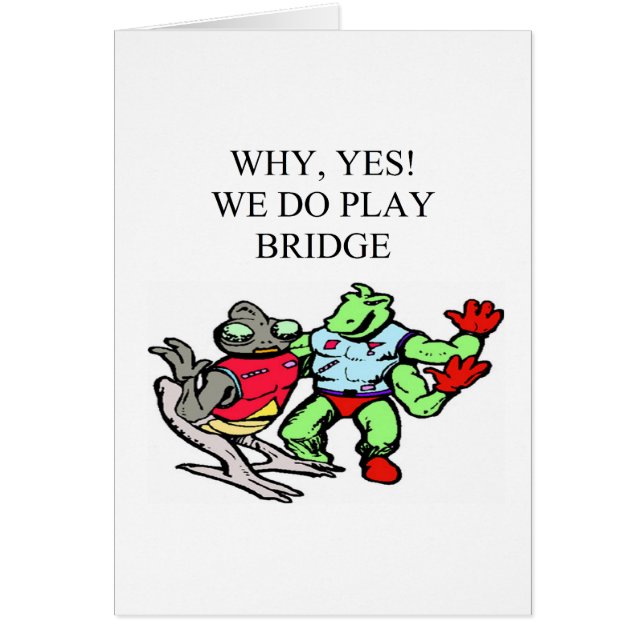 ontwerp van de grappige brugspeler (Voorkant)