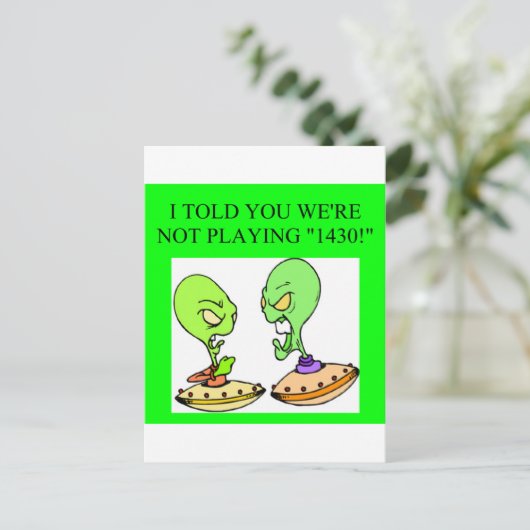 ontwerp van de grappige brugspeler briefkaart (Staand voorkant)