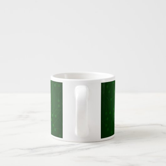 Ontwerp van de Groene Kringloop Espresso Kop (Achterkant)