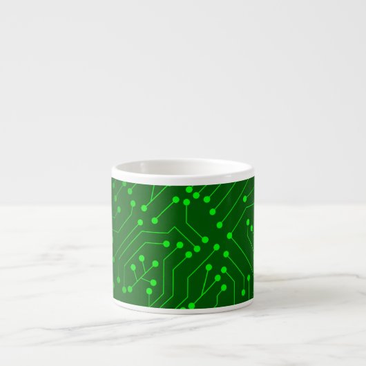 Ontwerp van de Groene Kringloop Espresso Kop (Voorkant)