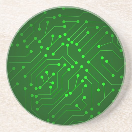 Ontwerp van de Groene Kringloop Zandsteen Onderzetter (Voorkant)