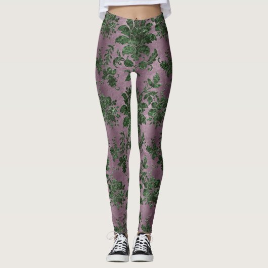 Ontwerp van de Groene Velvet-reeks 18 Leggings (Voorkant)