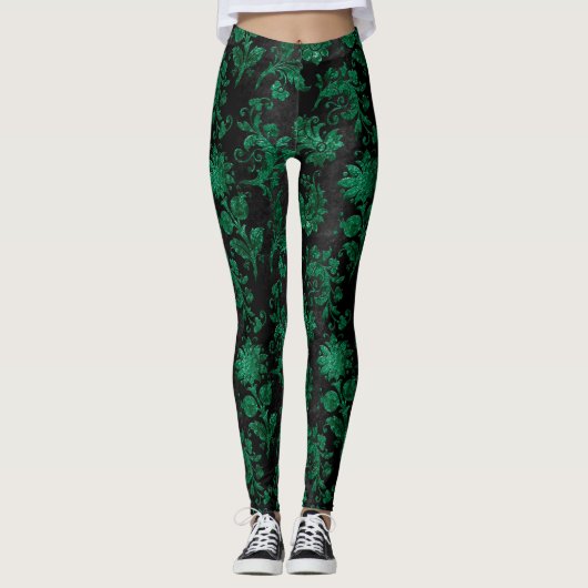 Ontwerp van de Groene Velvet-reeks 9 Leggings (Voorkant)