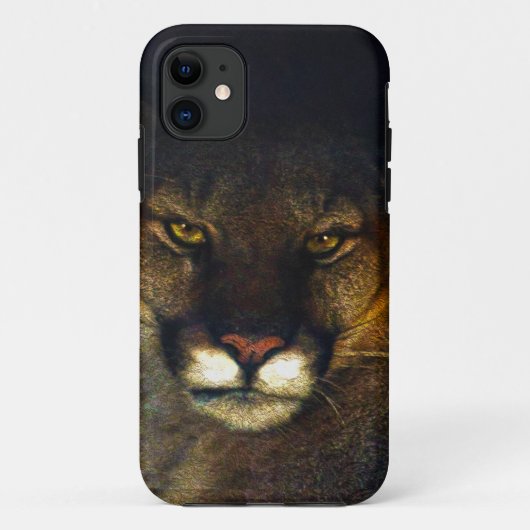 Ontwerp van de grote kat Cougar Mountain Lion Case-Mate iPhone Case (Achterkant)