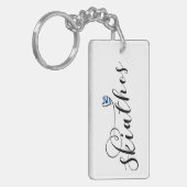 Ontwerp van de hartslak met Griekse vlag Sleutelhanger (Voorkant Links)