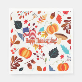 Ontwerp van de herfst met Thanksgiving Celebration Servet