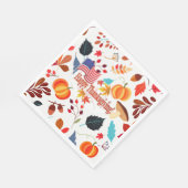 Ontwerp van de herfst met Thanksgiving Celebration Servet (Hoek)