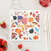 Ontwerp van de herfst met Thanksgiving Celebration Servet (Insitu)