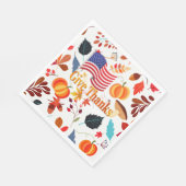 Ontwerp van de herfst met Thanksgiving Celebration Servet (Hoek)